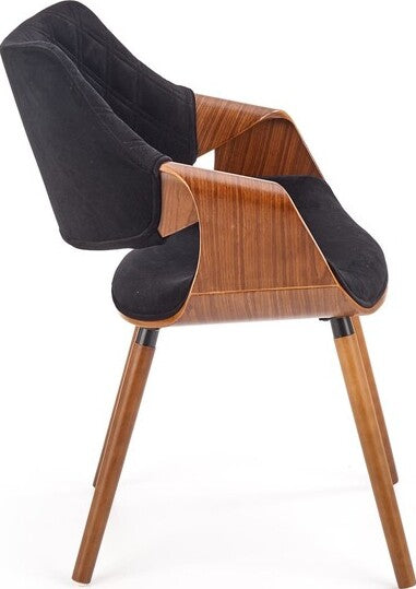 Kitchen Chair Brussels | size: Width: 56cm, Height: 77cm, Depth: 55cm | color: Black | image: 4 | variant: 1002305