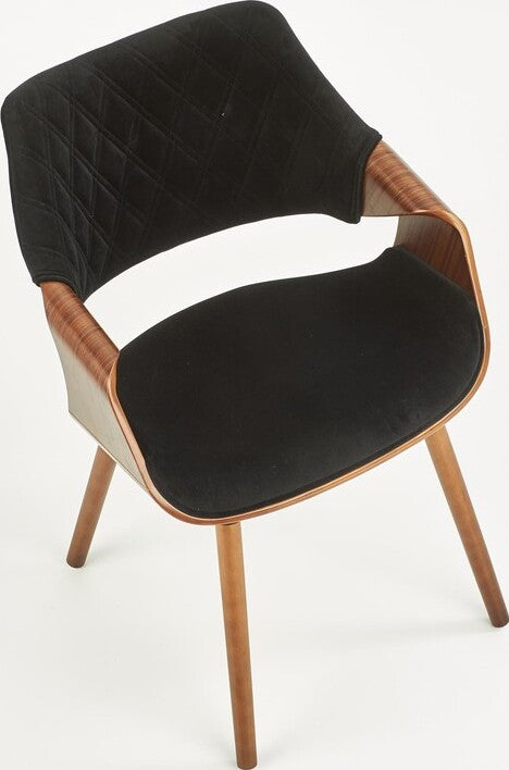 Kitchen Chair Brussels | size: Width: 56cm, Height: 77cm, Depth: 55cm | color: Black | image: 5 | variant: 1002305