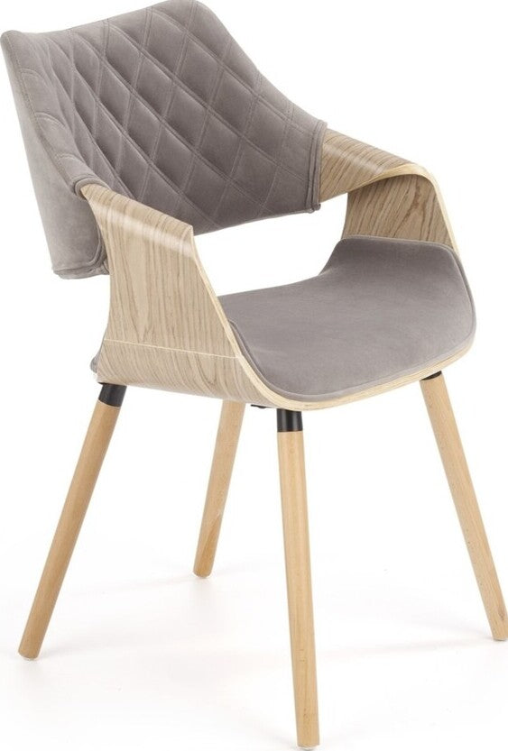 Kitchen Chair Brussels | size: Width: 56cm, Height: 77cm, Depth: 55cm | color: Gray | image: 1 | variant: 1002306