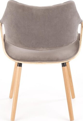 Kitchen Chair Brussels | size: Width: 56cm, Height: 77cm, Depth: 55cm | color: Gray | image: 2 | variant: 1002306