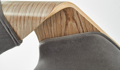 Kitchen Chair Brussels | size: Width: 56cm, Height: 77cm, Depth: 55cm | color: Gray | image: 6 | variant: 1002306