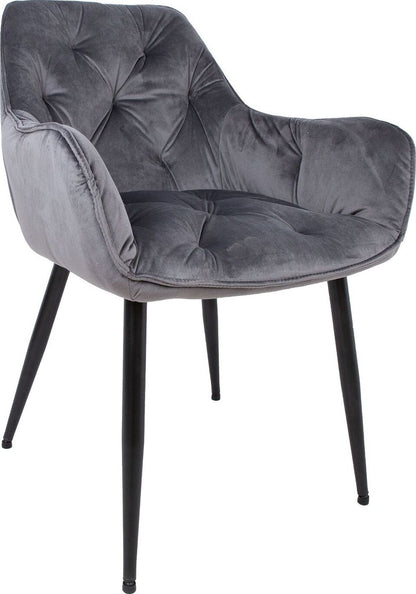 Kitchen Chair Burgess | size: Width: 58cm, Height: 83cm, Depth: 63cm | color: Gray | image: 1 | variant: 1000790