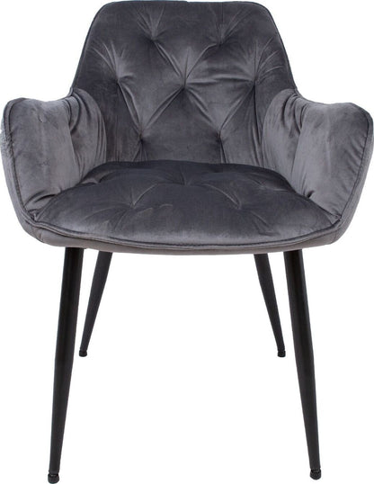 Kitchen Chair Burgess | size: Width: 58cm, Height: 83cm, Depth: 63cm | color: Gray | image: 2 | variant: 1000790