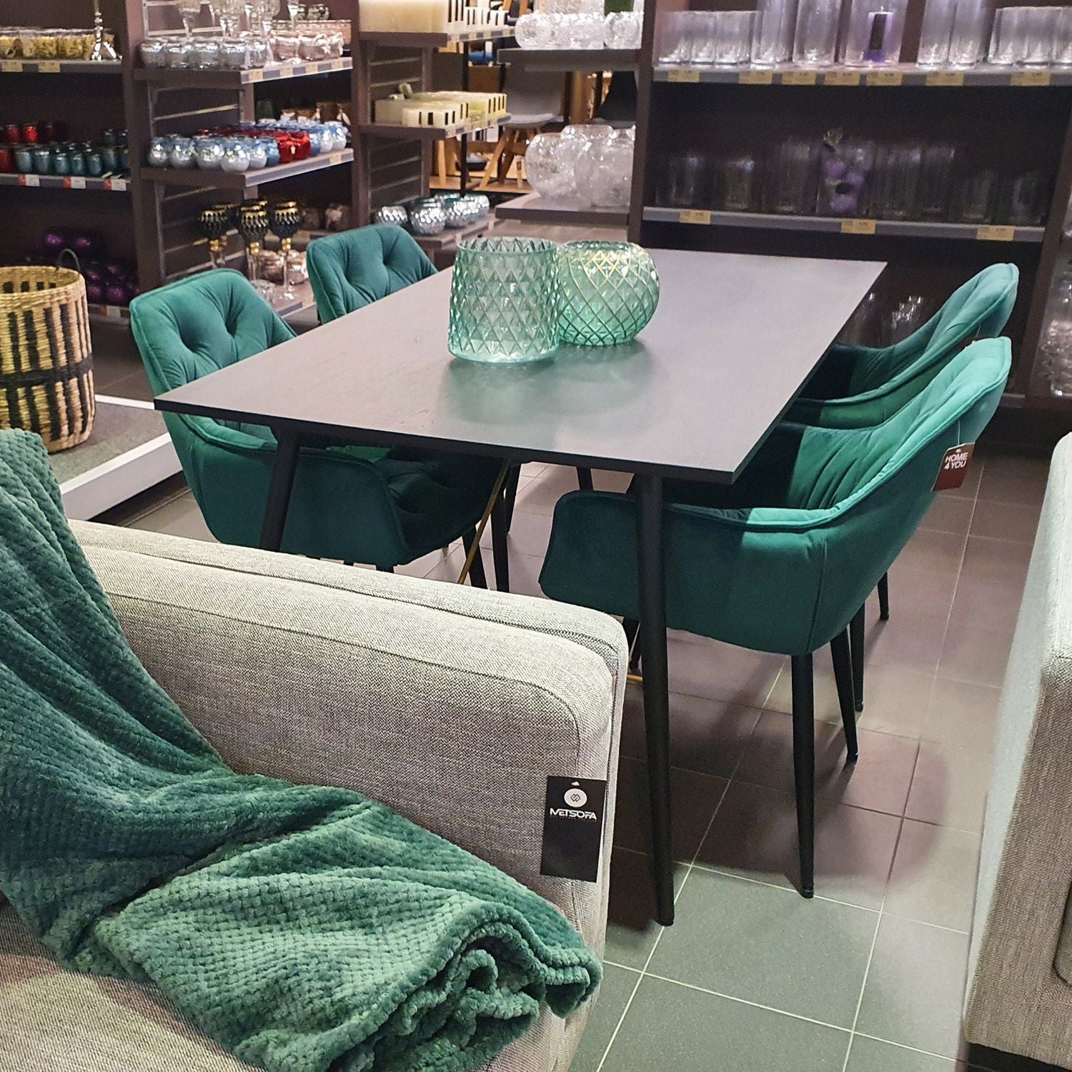Kitchen Chair Burgess | size: Width: 58cm, Height: 83cm, Depth: 63cm | color: Green | image: 7 | variant: 1000791