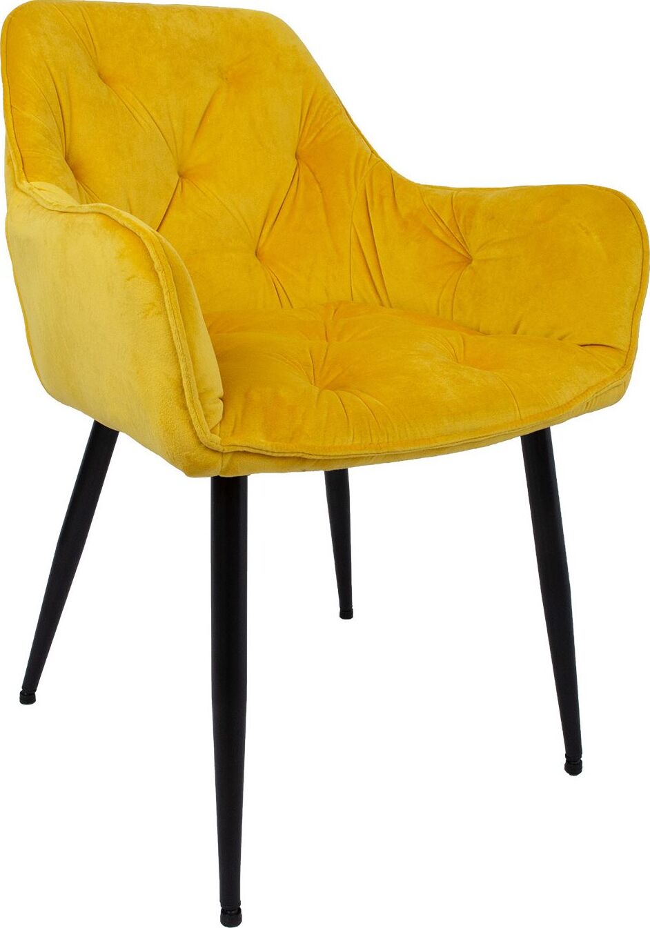 Kitchen Chair Burgess | size: Width: 58cm, Height: 83cm, Depth: 63cm | color: Yellow | image: 1 | variant: 1000787