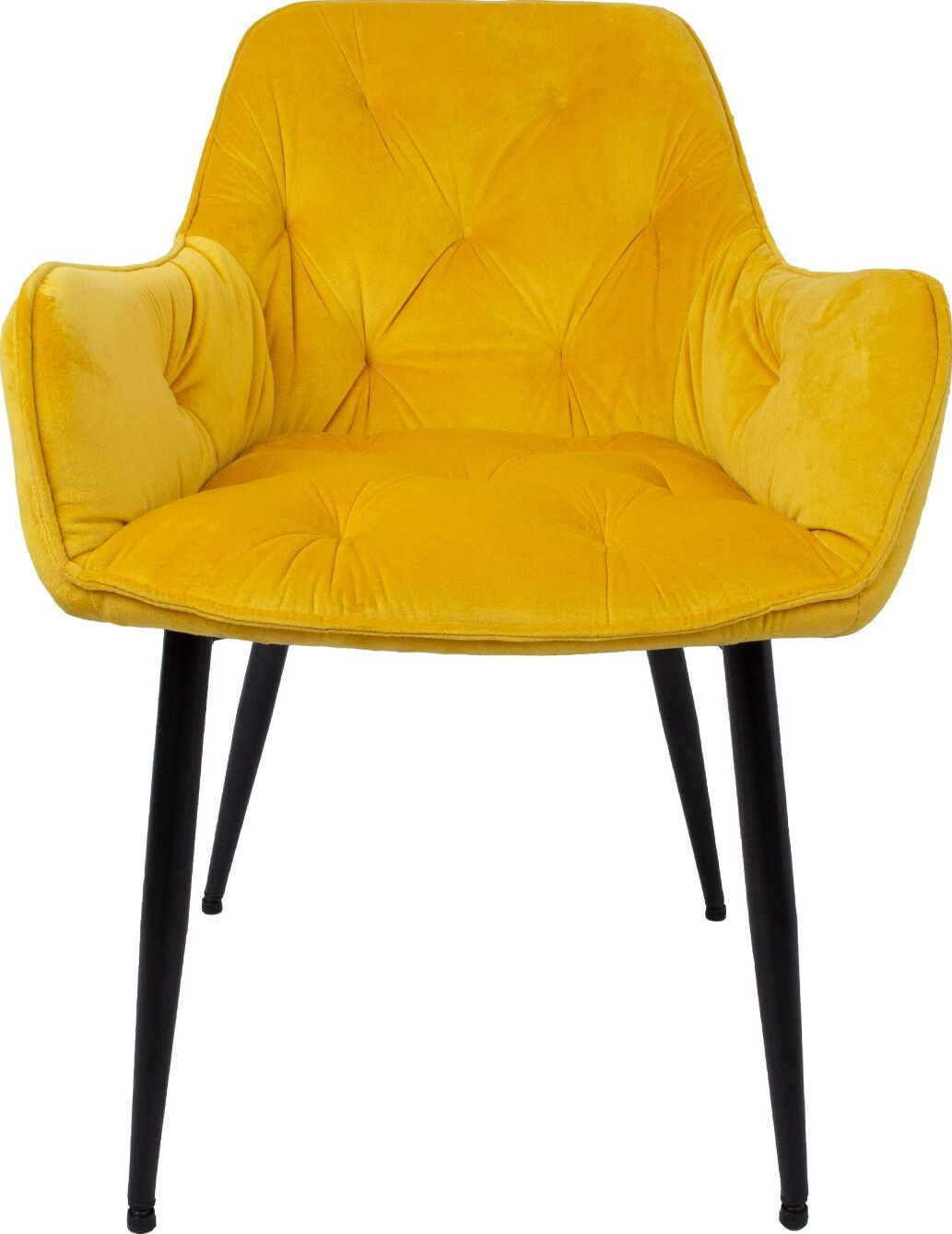 Kitchen Chair Burgess | size: Width: 58cm, Height: 83cm, Depth: 63cm | color: Yellow | image: 2 | variant: 1000787