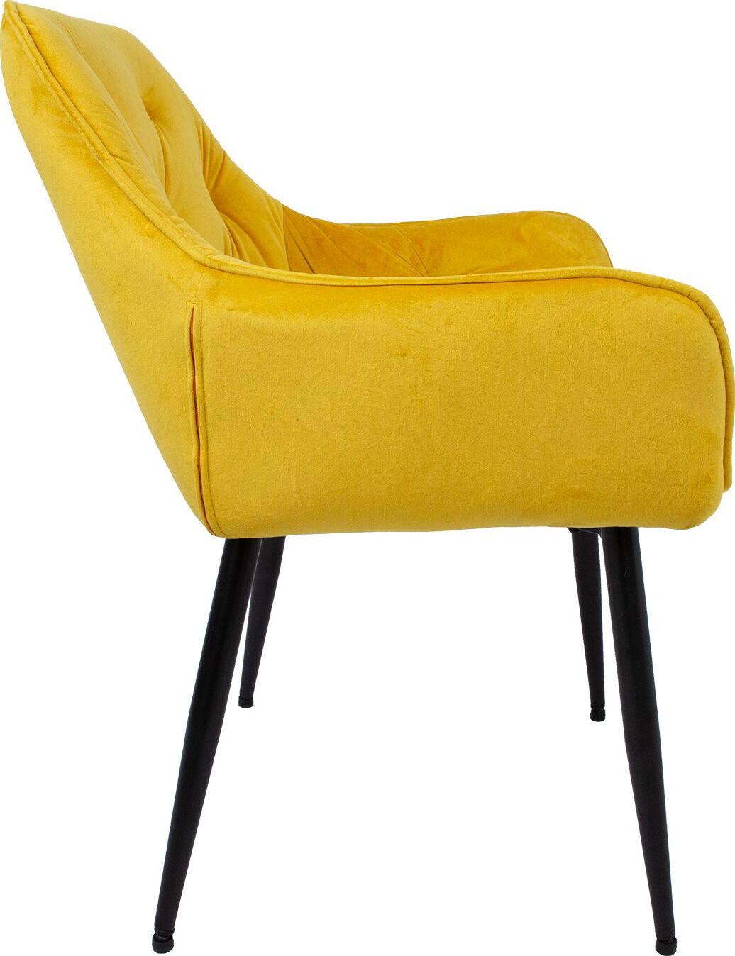 Kitchen Chair Burgess | size: Width: 58cm, Height: 83cm, Depth: 63cm | color: Yellow | image: 3 | variant: 1000787