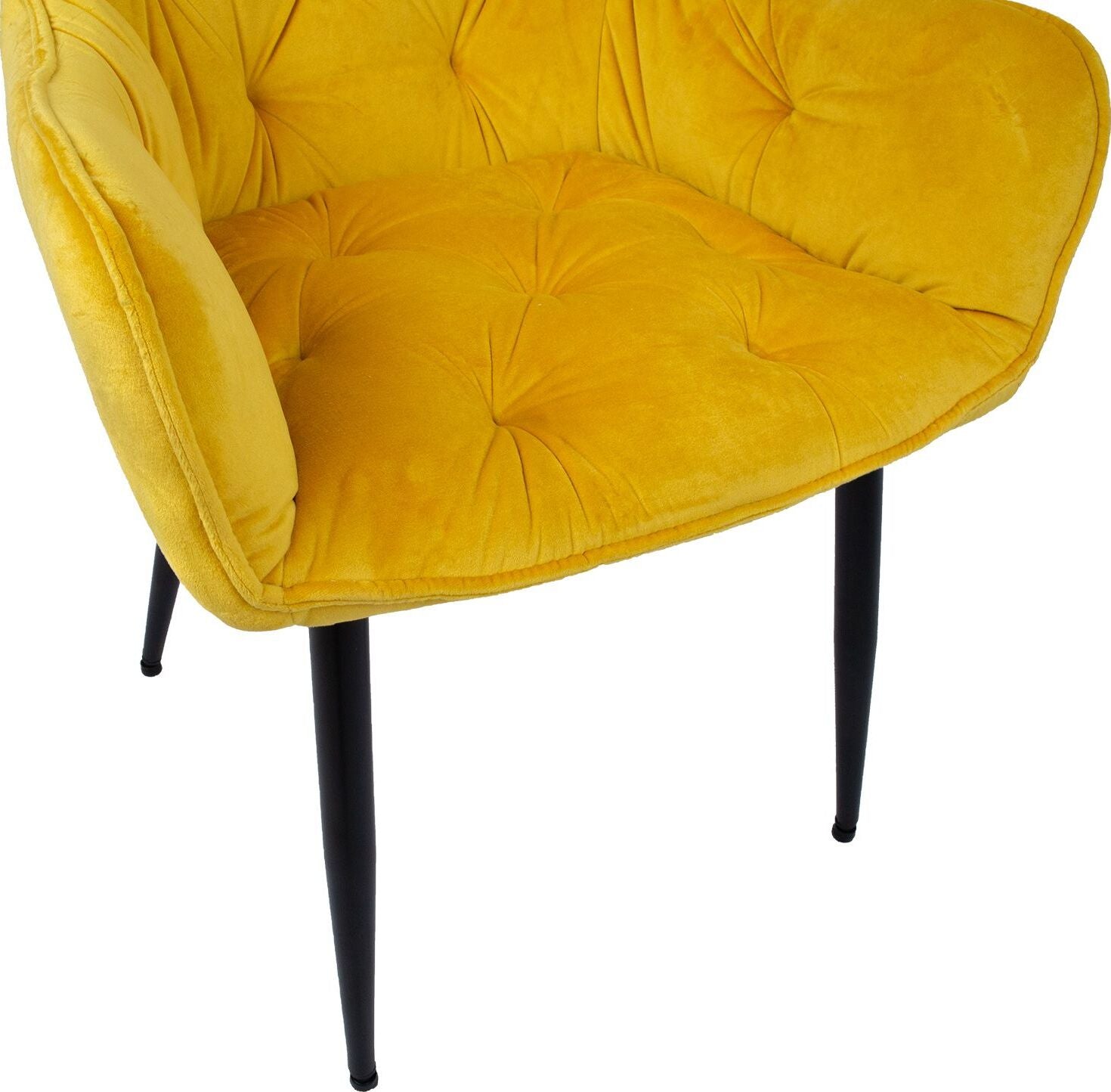 Kitchen Chair Burgess | size: Width: 58cm, Height: 83cm, Depth: 63cm | color: Yellow | image: 6 | variant: 1000787