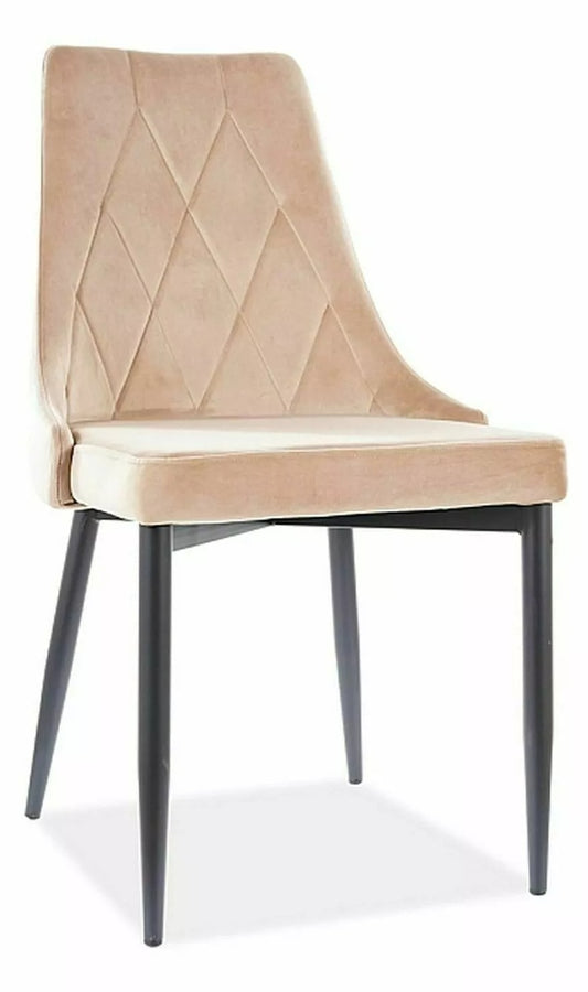 Kitchen Chair Calcutta | size: Width: 49cm, Height: 89cm, Depth: 47cm | color: Beige | image: 0 | variant: 1003744