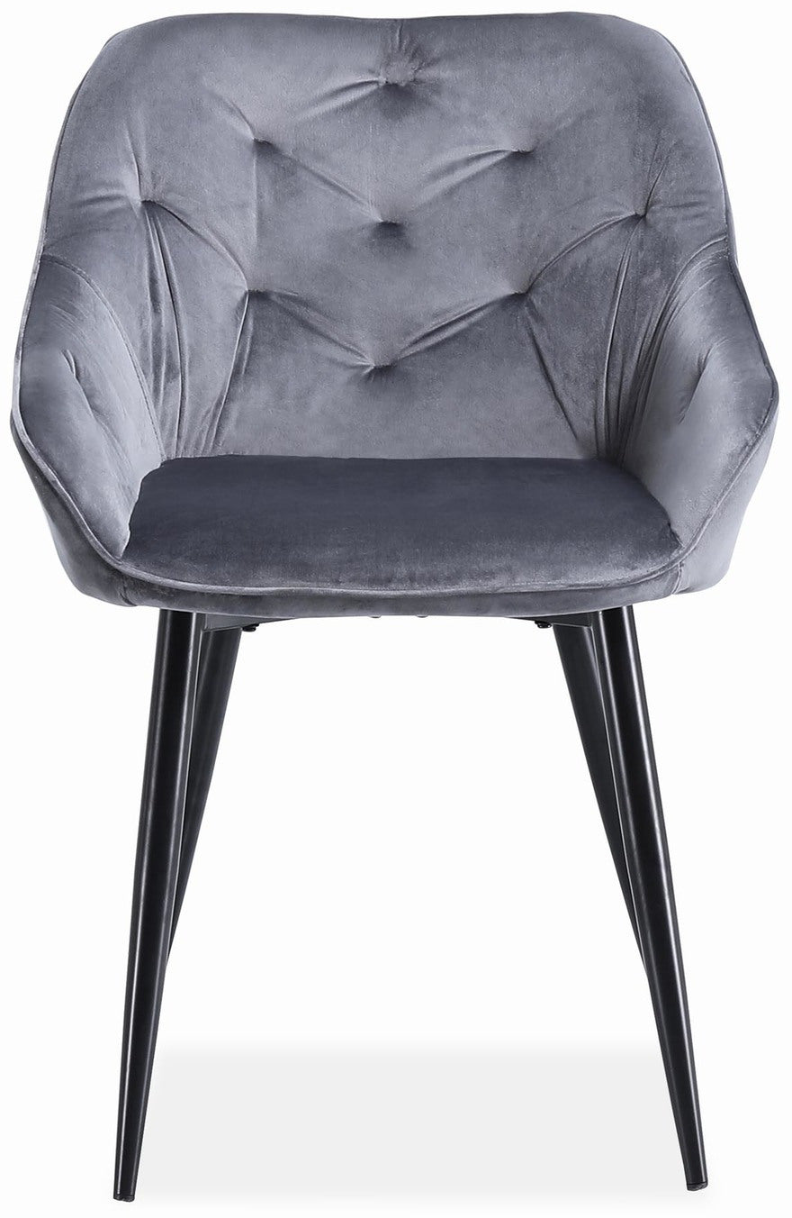 Kitchen Chair Casablanca | size: Width: 56cm, Height: 81cm, Depth: 65cm | color: Gray | image: 4 | variant: 1002445