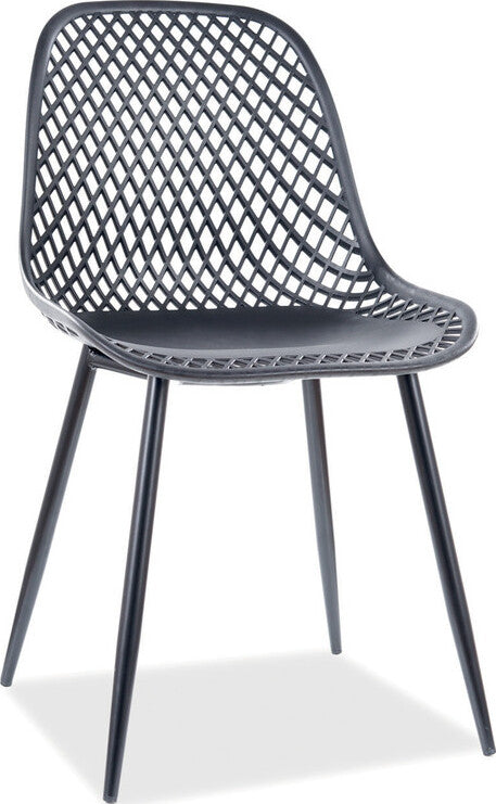 Kitchen Chair Corral A | size: Width: 46cm, Height: 75cm, Depth: 44cm | color: Black | image: 1 | variant: 1011976