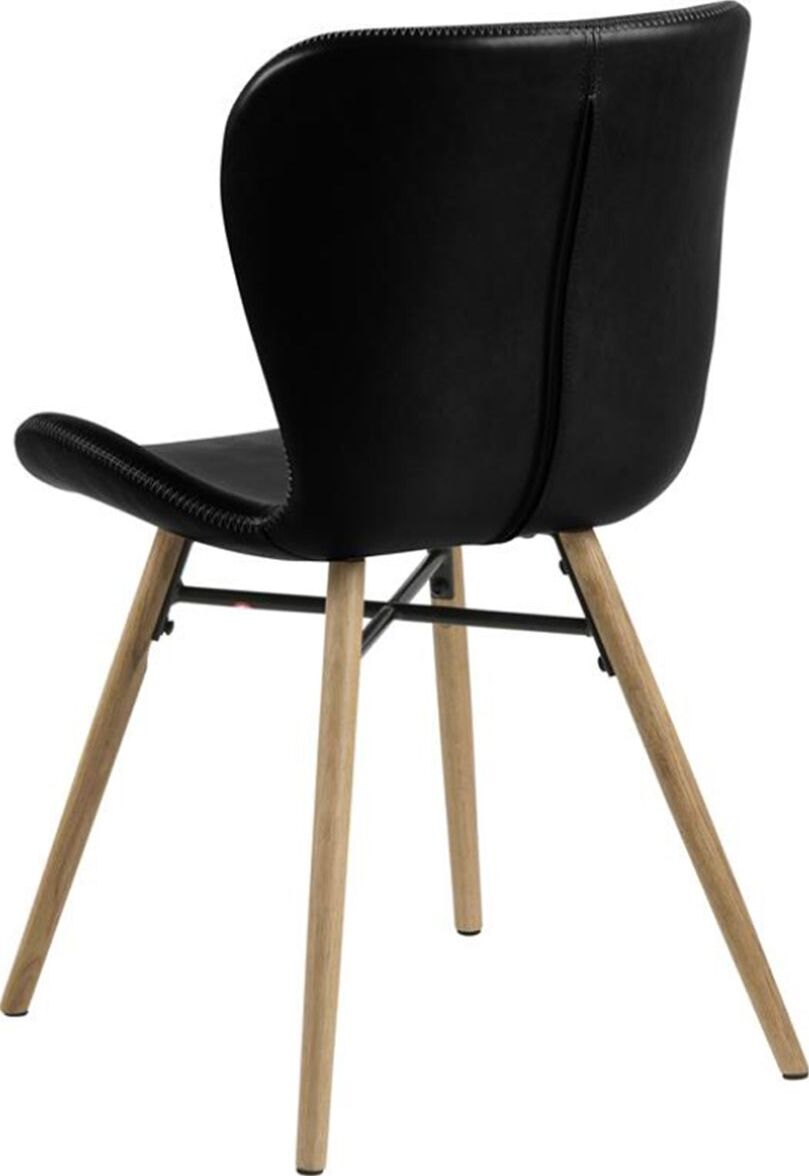 Kitchen Chair Crowborough | size: Width: 47cm, Height: 82.5cm, Depth: 56cm | color: Black | image: 2 | variant: 1000775