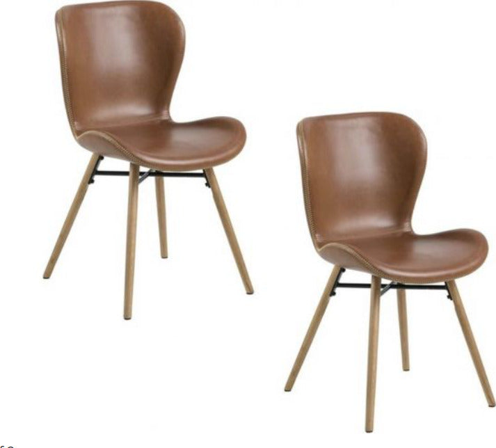 Kitchen Chair Crowborough | size: Width: 47cm, Height: 82.5cm, Depth: 56cm | color: Brown | image: 1 | variant: 1000776