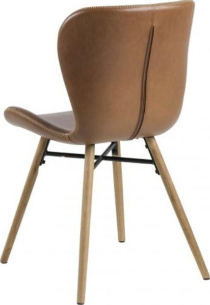 Kitchen Chair Crowborough | size: Width: 47cm, Height: 82.5cm, Depth: 56cm | color: Brown | image: 2 | variant: 1000776