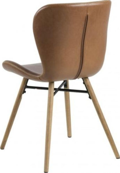 Kitchen Chair Crowborough | size: Width: 47cm, Height: 82.5cm, Depth: 56cm | color: Brown | image: 2 | variant: 1000776