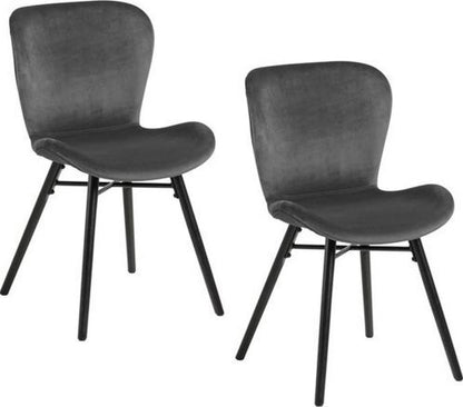Kitchen Chair Crowborough | size: Width: 47cm, Height: 82.5cm, Depth: 56cm | color: Gray | image: 1 | variant: 1000774