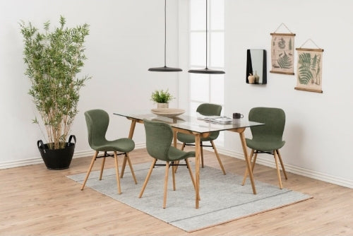 Kitchen Chair Crowborough | size: Width: 47cm, Height: 82.5cm, Depth: 56cm | color: Green | image: 3 | variant: 1000773
