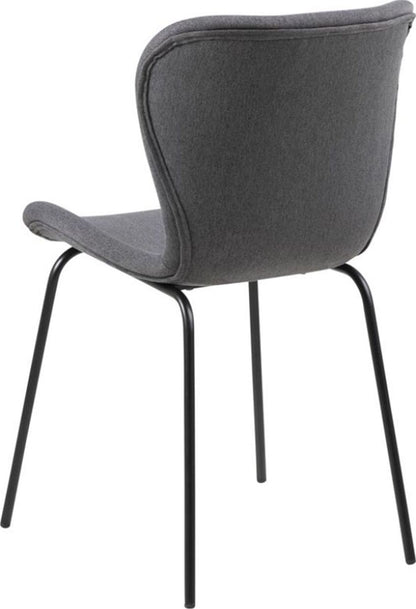Kitchen Chair Crowborough | size: Width: 55cm, Height: 82.5cm, Depth: 48cm | color: Gray | image: 2 | variant: 1005897