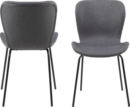 Kitchen Chair Crowborough | size: Width: 55cm, Height: 82.5cm, Depth: 48cm | color: Gray | image: 3 | variant: 1005897