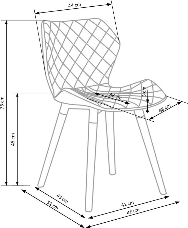Kitchen Chair East Barnsley | size: Width: 48cm, Height: 76cm, Depth: 51cm | color: Gray | image: 6 | variant: 1006954