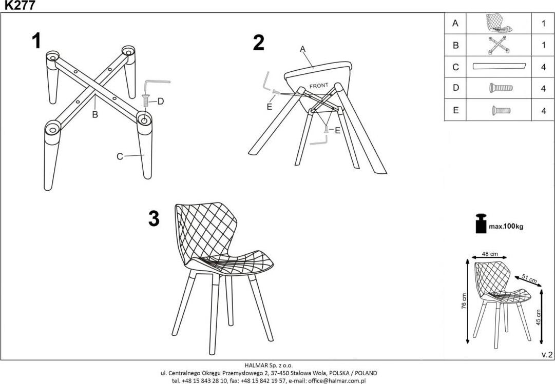 Kitchen Chair East Barnsley | size: Width: 48cm, Height: 76cm, Depth: 51cm | color: Gray | image: 7 | variant: 1006954