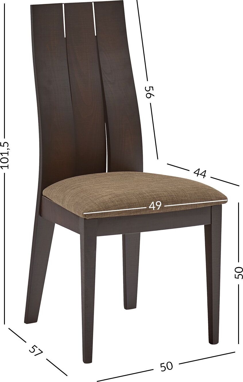 Kitchen Chair East Luton | size: Width: 50cm, Height: 101.5cm, Depth: 57cm | color: Brown | image: 8 | variant: 1005122