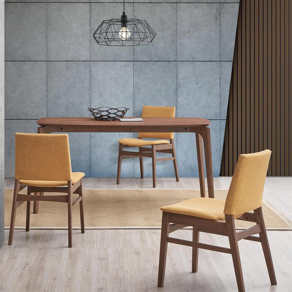 Kitchen Chair East Marijampole | size: Width: 46cm, Height: 79cm, Depth: 57cm | color: Yellow | image: 5 | variant: 1006147