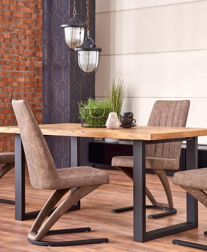 Kitchen Chair East Peterborough | size: Width: 46cm, Height: 98cm, Depth: 61cm | color: Brown | image: 7 | variant: 1006982