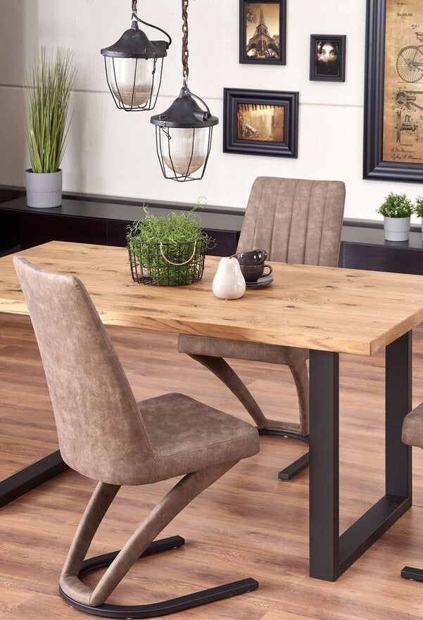 Kitchen Chair East Peterborough | size: Width: 46cm, Height: 98cm, Depth: 61cm | color: Brown | image: 8 | variant: 1006982