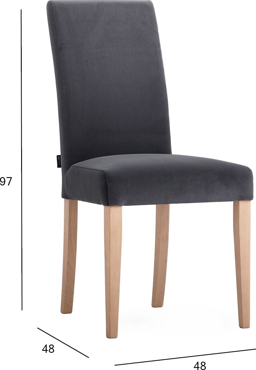 Kitchen Chair East Randers | size: Width: 48cm, Height: 97cm, Depth: 48cm | color: Gray | image: 5 | variant: 1005842