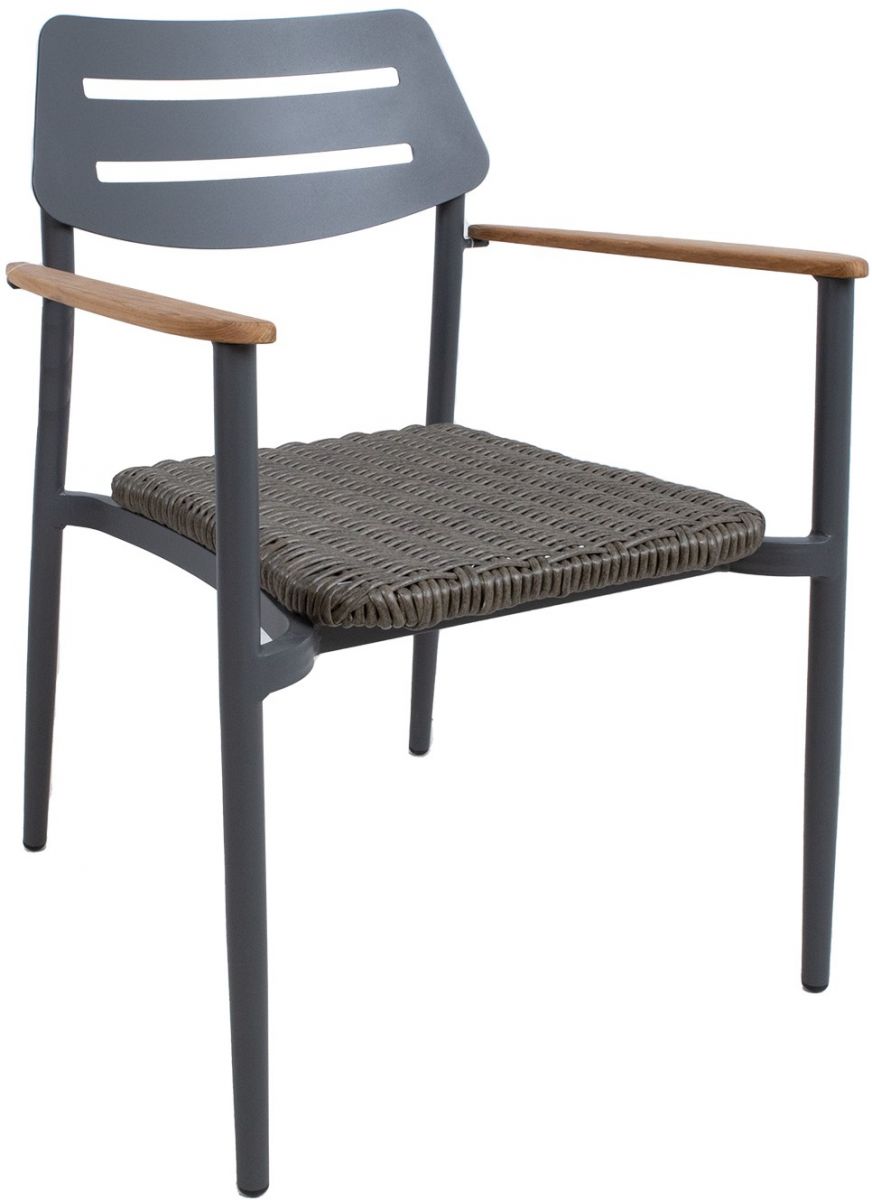 Kitchen Chair East Truro | size: Width: 60cm, Height: 82cm, Depth: 56cm | color: Brown/Grey | image: 1 | variant: 1005656