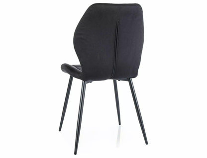 Kitchen Chair El Paso | size: Width: 48cm, Height: 86cm, Depth: 41cm | color: Black | image: 2 | variant: 1003857