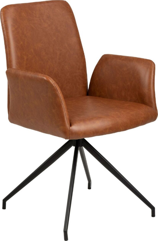 Kitchen Chair Faversham | size: Width: 59cm, Height: 88cm, Depth: 59cm | color: Brown | image: 1 | variant: 1000879