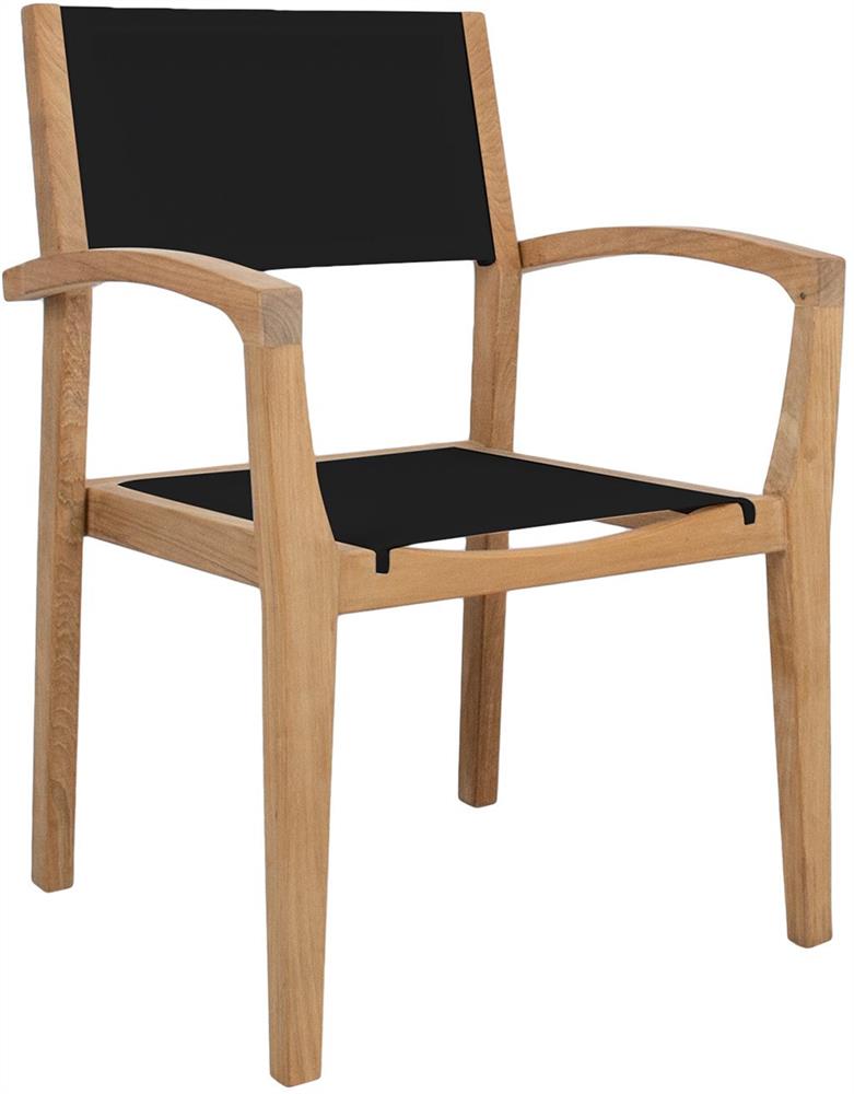 Kitchen Chair Fredrikstad | size: Width: 62cm, Height: 91cm, Depth: 62cm | color: Black/Oak | image: 1 | variant: 1006150