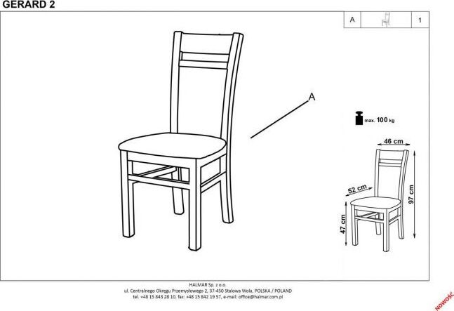Kitchen Chair Gerard 2 | size: Width: 46cm, Height: 97cm, Depth: 55cm | color: Gray | image: 4 | variant: 1003036