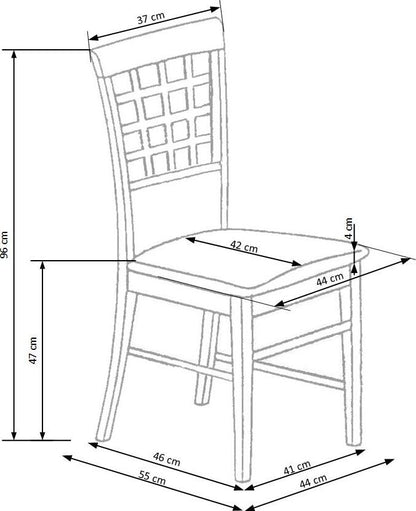 Kitchen Chair Gerard 3 | size: Width: 44cm, Height: 96cm, Depth: 55cm | color: Beige | image: 3 | variant: 1003042