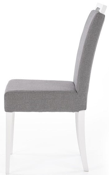 Kitchen Chair Hafnarfjorur | size: Width: 42cm, Height: 97cm, Depth: 58cm | color: White/Grey | image: 3 | variant: 1002099