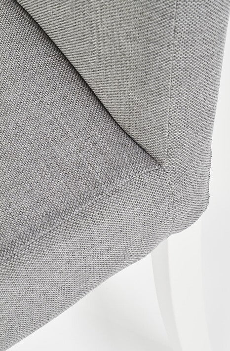 Kitchen Chair Hafnarfjorur | size: Width: 42cm, Height: 97cm, Depth: 58cm | color: White/Grey | image: 5 | variant: 1002099