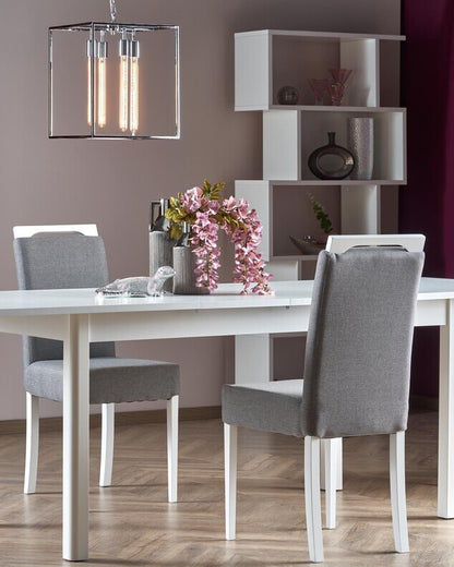 Kitchen Chair Hafnarfjorur | size: Width: 42cm, Height: 97cm, Depth: 58cm | color: White/Grey | image: 6 | variant: 1002099