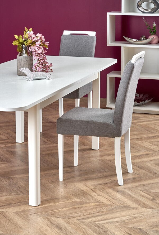Kitchen Chair Hafnarfjorur | size: Width: 42cm, Height: 97cm, Depth: 58cm | color: White/Grey | image: 7 | variant: 1002099