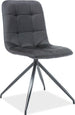 Kitchen Chair Hobart | size: Width: 45cm, Height: 87cm, Depth: 42cm | color: Black | image: 1 | variant: 1003732
