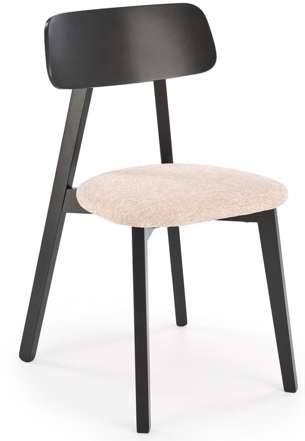 Kitchen Chair Hylo | size: Width: 48cm, Height: 82cm, Depth: 55cm | color: Beige/Black | image: 0 | variant: 1003884