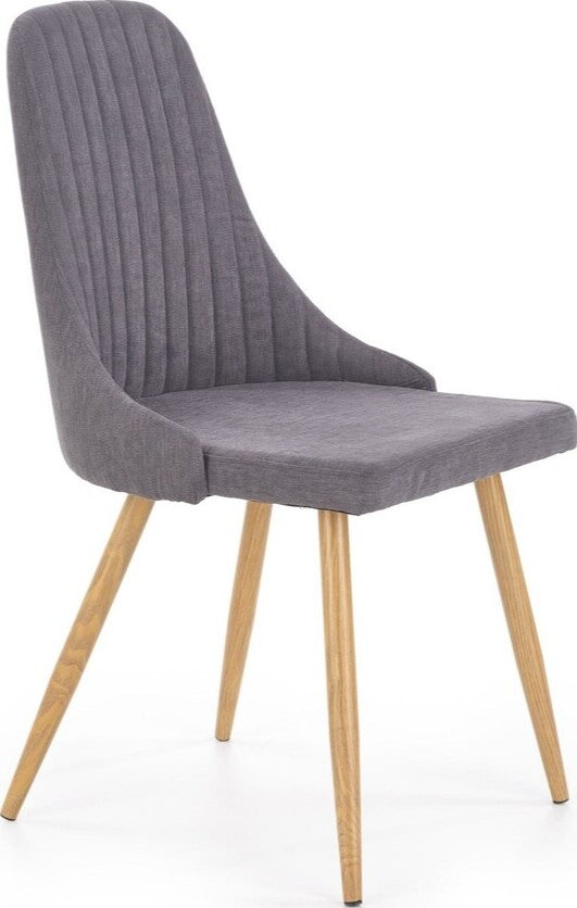 Kitchen Chair Jekabpils | size: Width: 56cm, Height: 85cm, Depth: 49cm | color: Gray | image: 1 | variant: 1002207