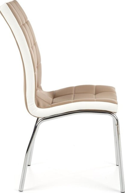 Kitchen Chair K186 | size: Width: 42cm, Height: 100cm, Depth: 63cm | color: Beige | image: 4 | variant: 1003054