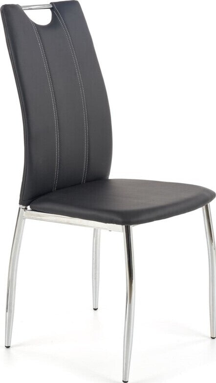 Kitchen Chair K187 | size: Width: 44cm, Height: 97cm, Depth: 41cm | color: Black | image: 1 | variant: 1003059