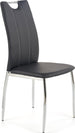 Kitchen Chair K187 | size: Width: 44cm, Height: 97cm, Depth: 41cm | color: Black | image: 1 | variant: 1003059