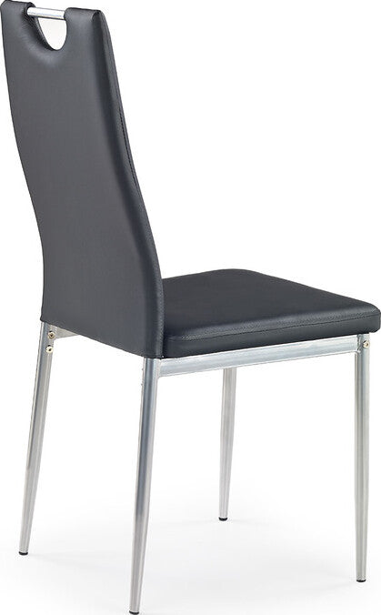 Kitchen Chair K202 | size: Width: 44cm, Height: 97cm, Depth: 59cm | color: Black | image: 2 | variant: 1003070
