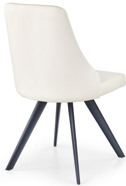 Kitchen Chair K206 | size: Width: 53cm, Height: 87cm, Depth: 48cm | color: White | image: 2 | variant: 1011492