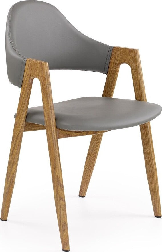 Kitchen Chair K247 | size: Width: 51cm, Height: 80cm, Depth: 57cm | color: Gray | image: 1 | variant: 1003099