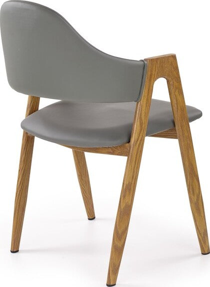 Kitchen Chair K247 | size: Width: 51cm, Height: 80cm, Depth: 57cm | color: Gray | image: 2 | variant: 1003099